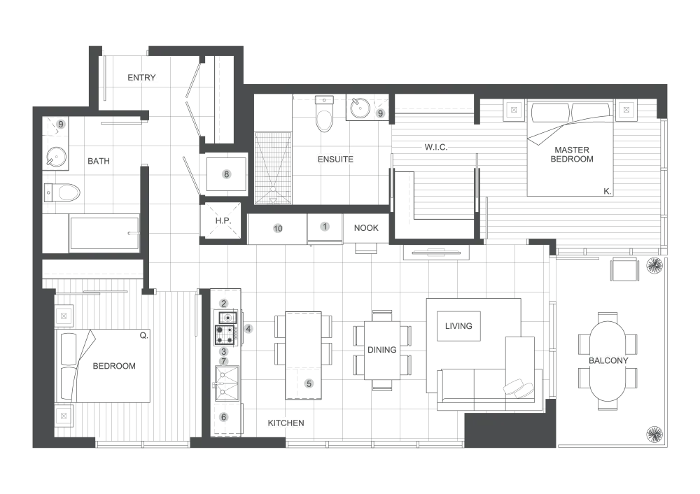 1-xonali kvartira Yashnabad, Tashkent — 38 m², 5 / 18 qavat — 7-reja