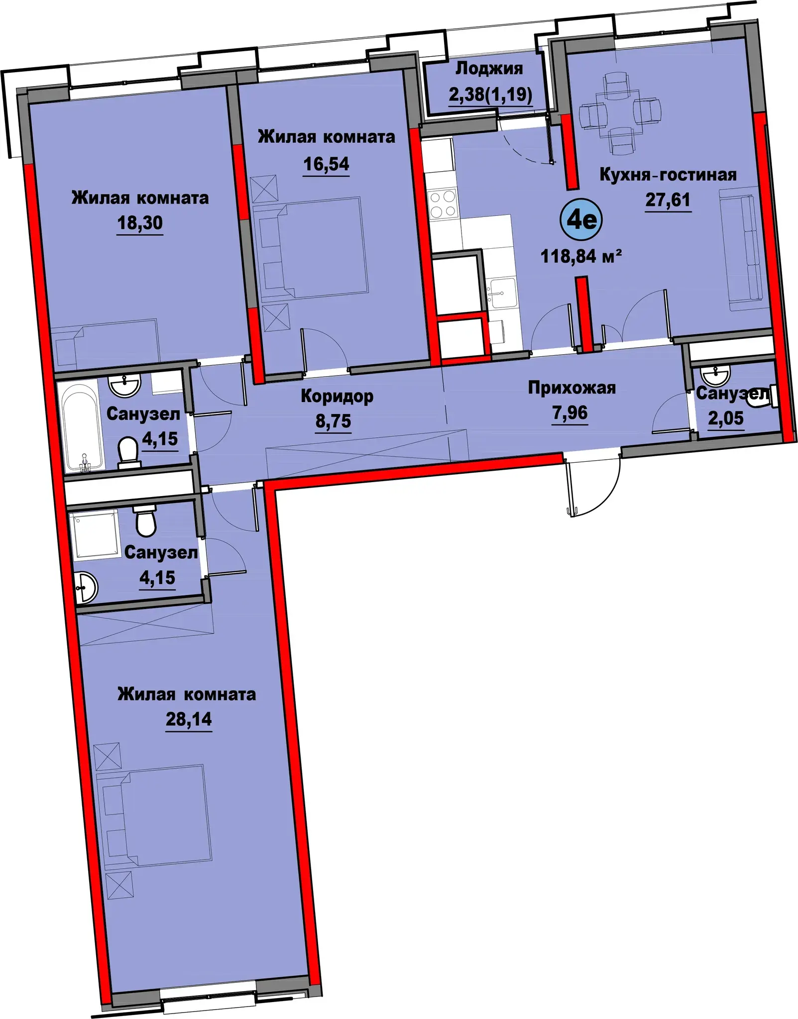 1-xonali kvartira Yashnabad, Tashkent — 38 m², 5 / 18 qavat — 4-reja