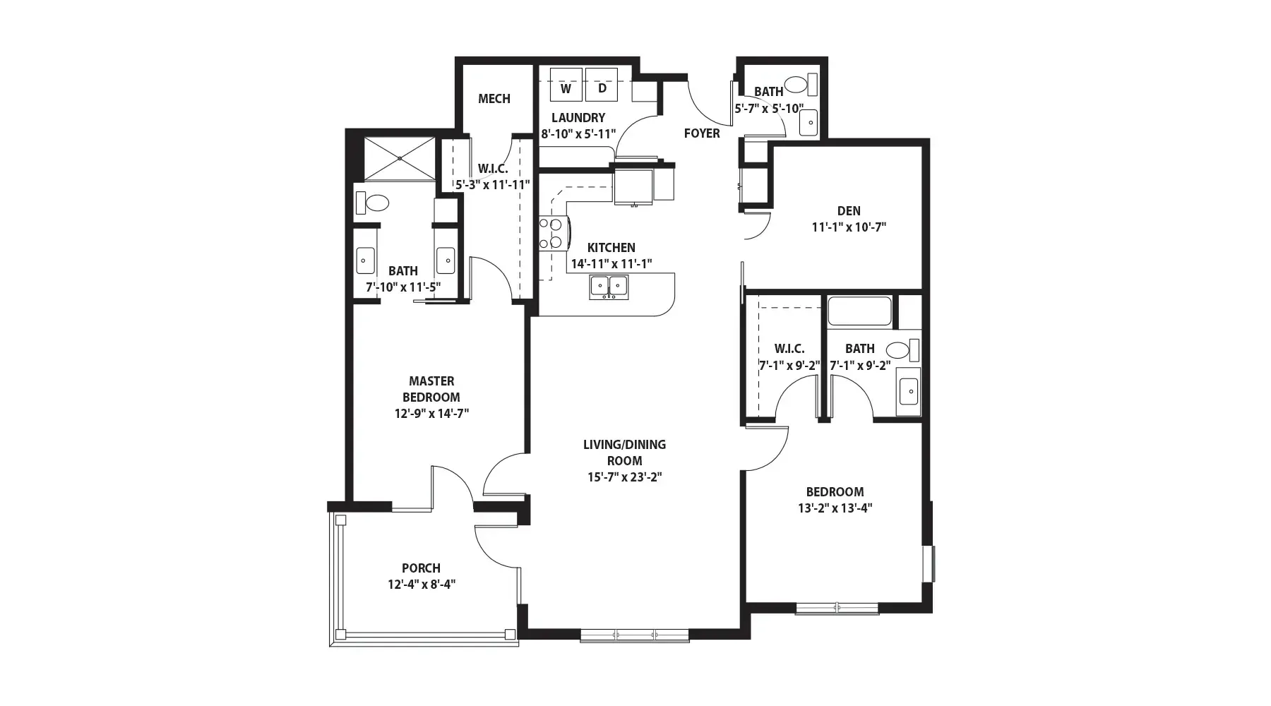 1-xonali kvartira Yunusabad, Tashkent — 32.1 m², 7 / 18 qavat — 2-reja